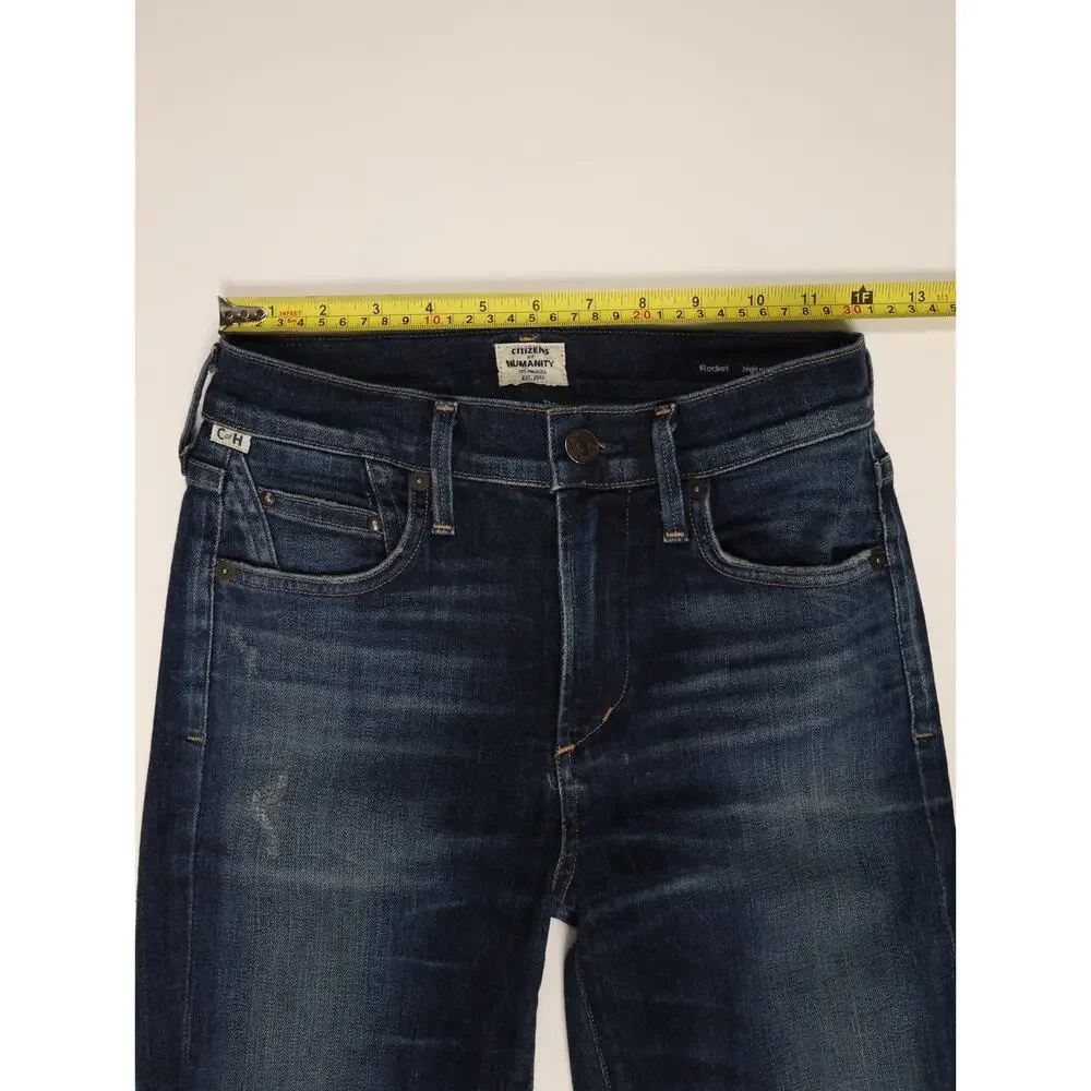 Citizens of Humanity Rocket High Rise Skinny Jeans Classic Dark Wash Size 24